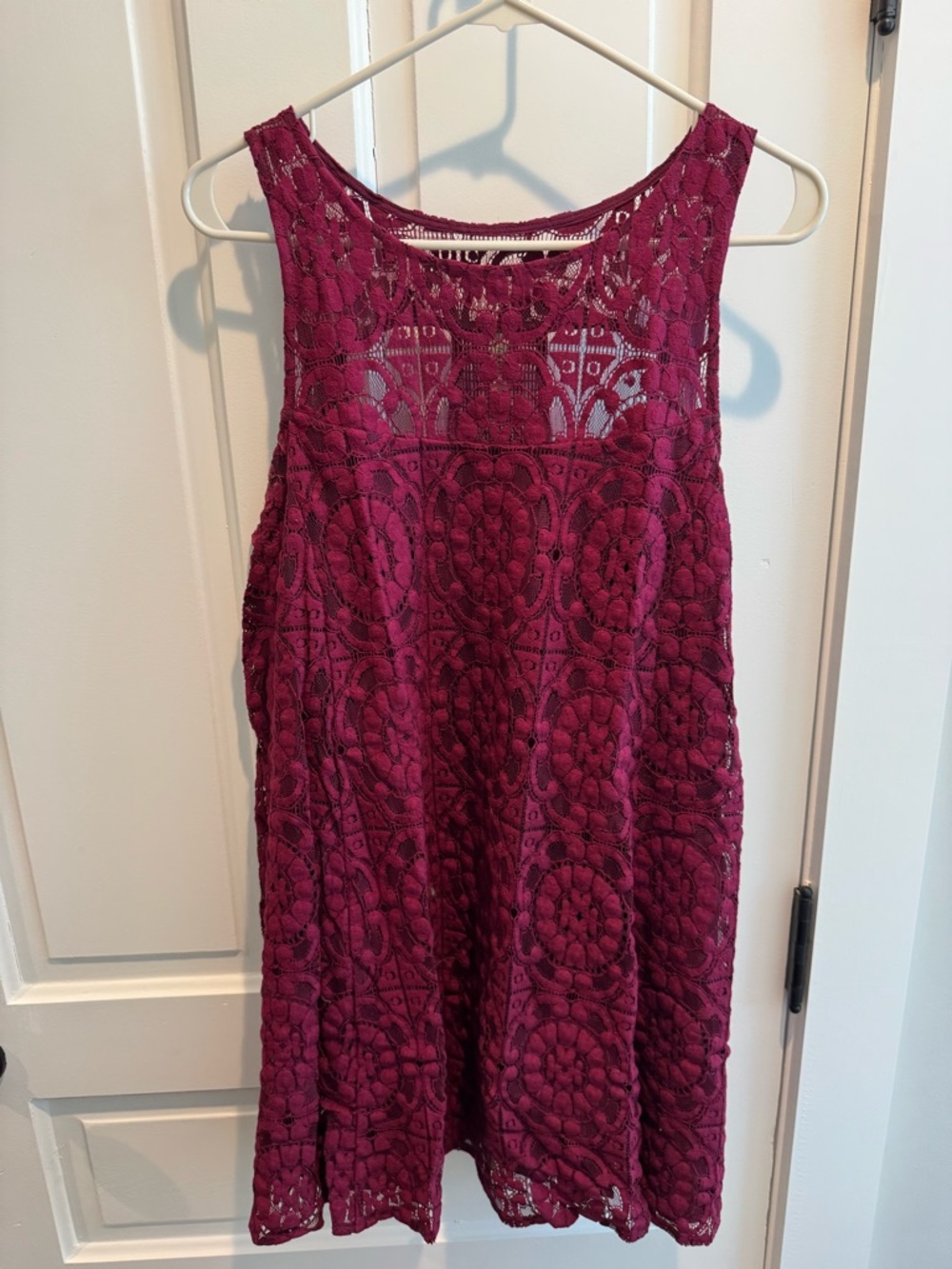 Free People Crochet Lace Mini Dress